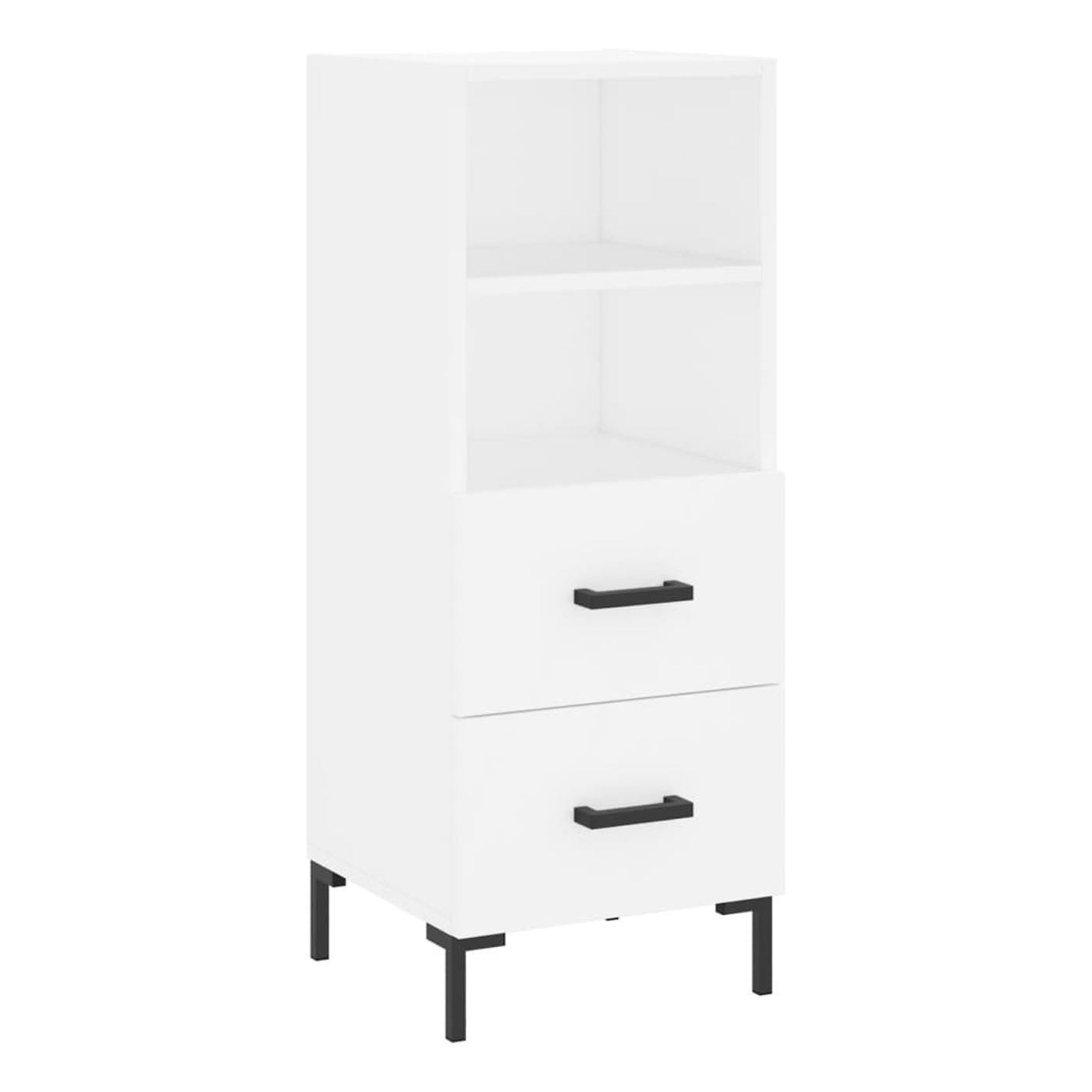 Visoki ormar, bijeli, 34,5x34x180 cm, konstruirano drvo - 5