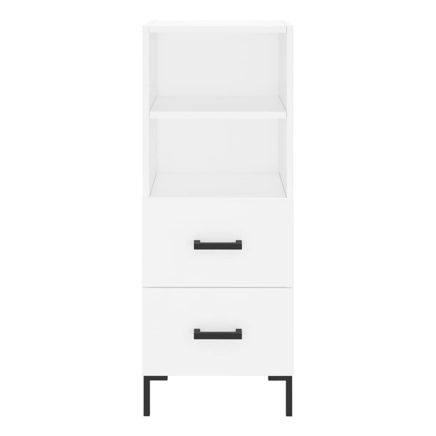 Visoki ormar, bijeli, 34,5x34x180 cm, konstruirano drvo - 6