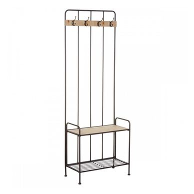 Cuier Atmosphera Retro, otel, MDF, 60x30x170 cm