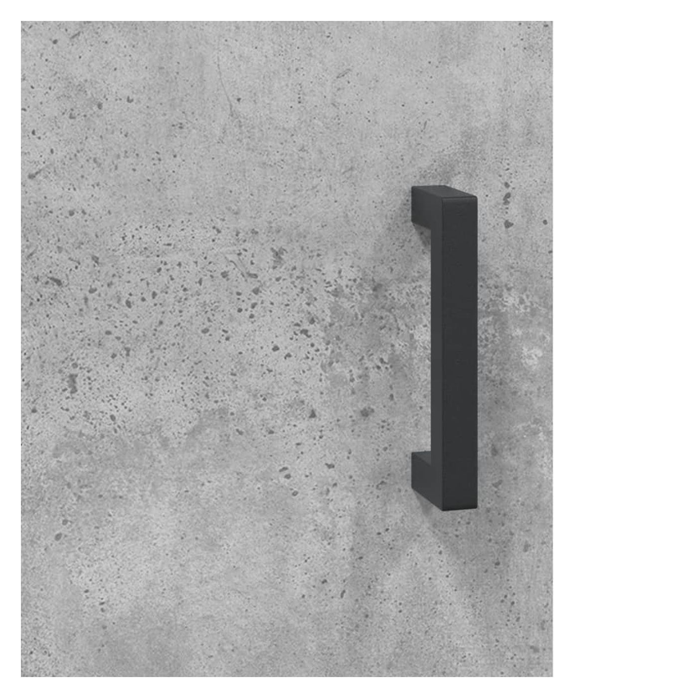 Visoki ormar, betonsko siva, 69,5x34x180 cm, kompozitno drvo - 11