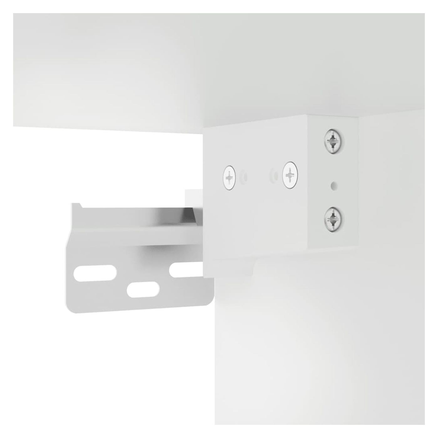 Visoki ormar, bijeli, 34,5x34x180 cm, konstruirano drvo - 12