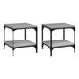 2 db oldals asztal szrke sonoma 40x40x40 cm feldolgozott fa thumbnail 2