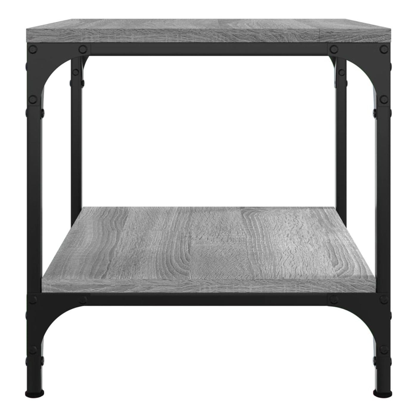 2 db oldals asztal szrke sonoma 40x40x40 cm feldolgozott fa - 5