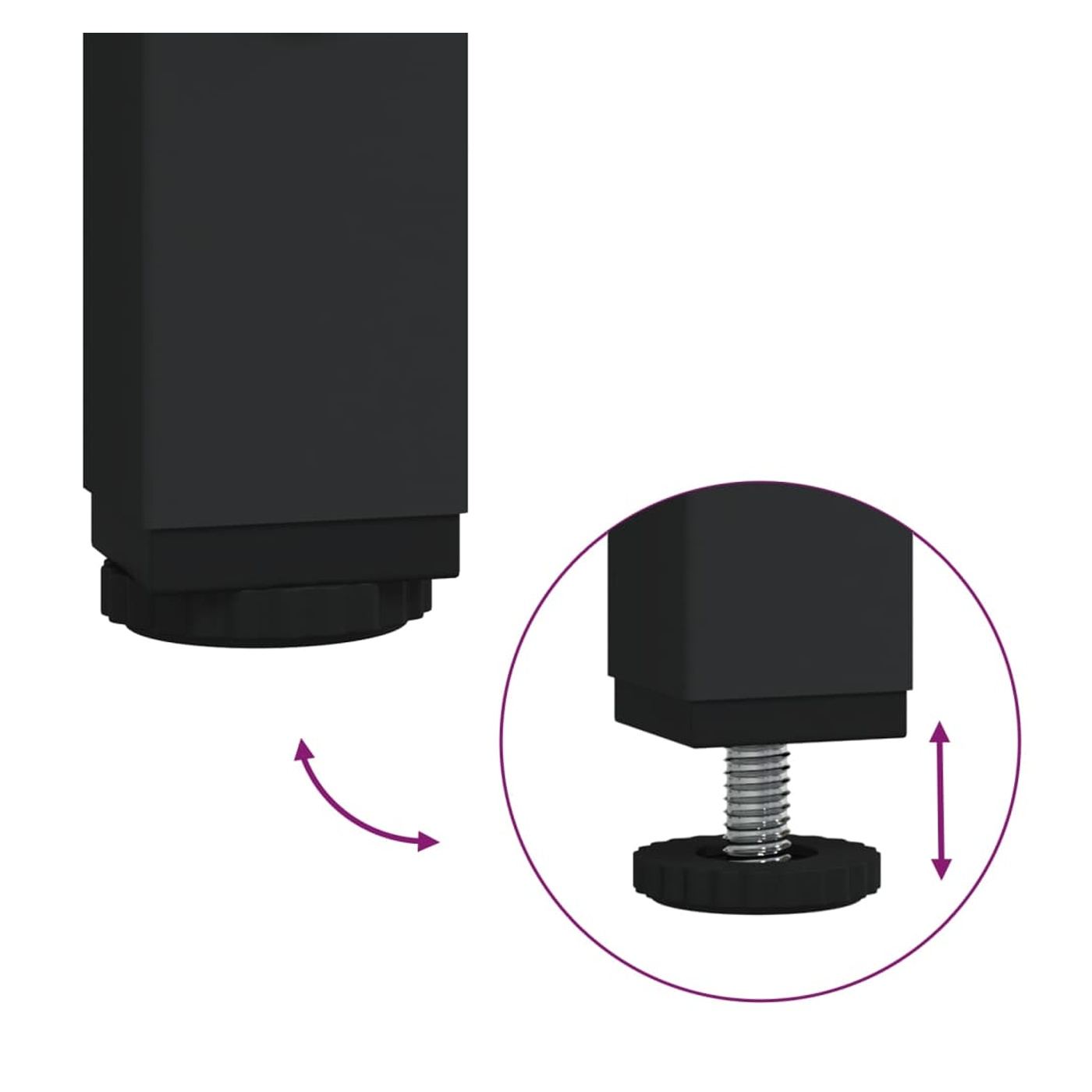 2 db oldals asztal szrke sonoma 40x40x40 cm feldolgozott fa - 6