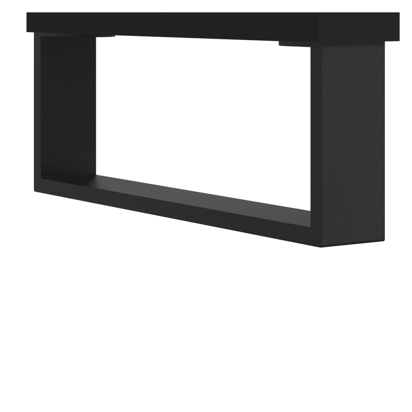 Komoda, 2 kom, crna, 40x35x70 cm, Konstruirano drvo - 11