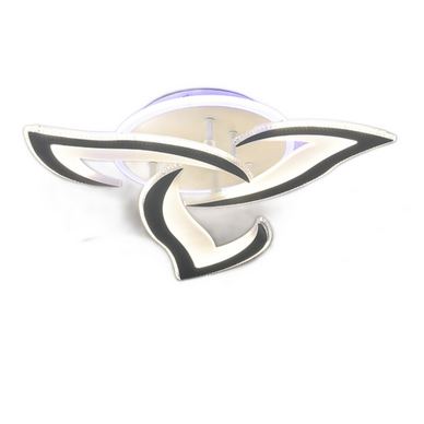 Lustra LED RFAN, Model M396-3RGB, cu Telecomanda, 3 Tipuri de Lumina plus Lumina RGB, Intensitate Reglabila, 130W, Alb