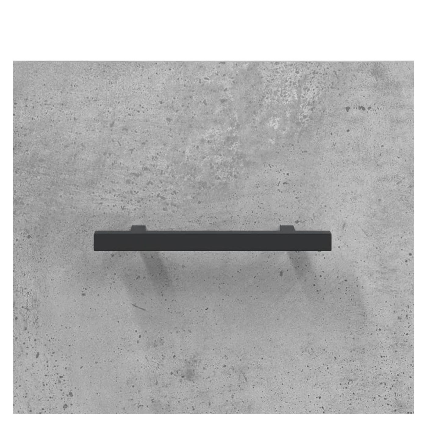 Visoki ormar, betonsko siva, 69,5x34x180 cm, konstruirano drvo - 11