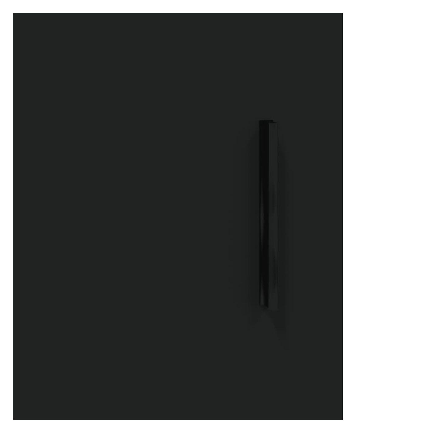 Zidni ormarić, crni, 69,5x34x90 cm, konstruirano drvo - 11