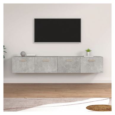 Zidni ormarići, 2 kom, Sonoma siva, 100x36,5x35 cm, drvo