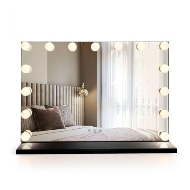 Rea ogledalo Hollywood 58x45 Led Crna 58X45X12CM
