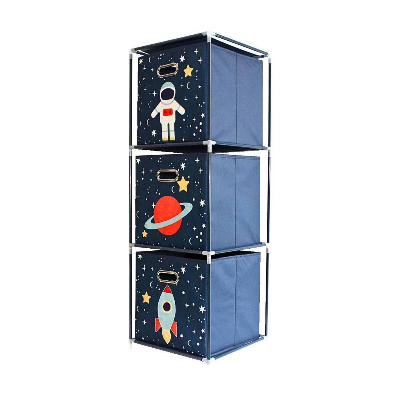 Dulap modular 3 rafturi și 3 cutii depozitare Space - 5