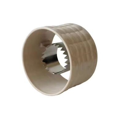 Ustensila pentru Curatare Porumb, Cyrax, Diametru 3.6 cm, din Plastic si Otel Inoxidabil, Alb