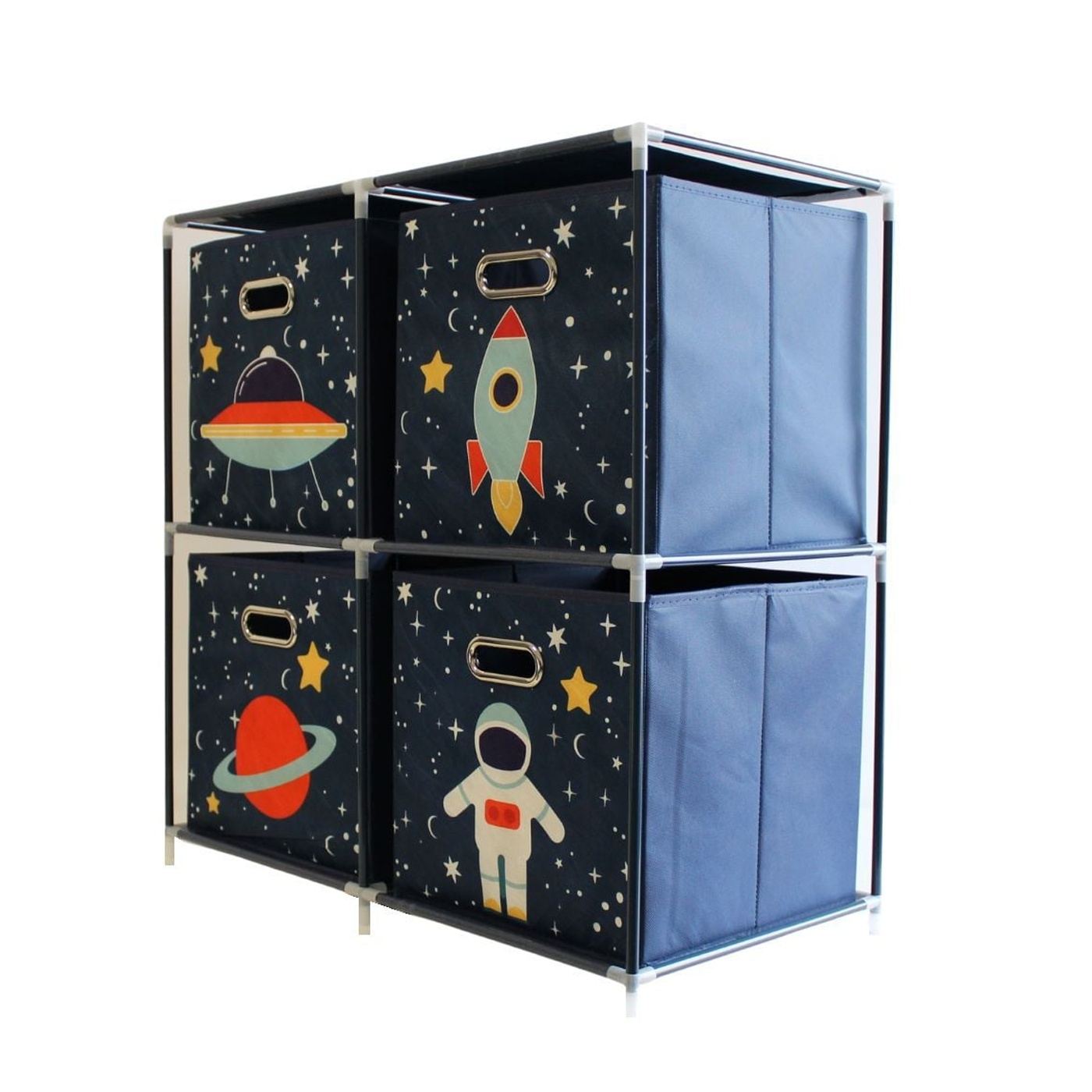 Dulap modular 2 rafturi și 4 cutii depozitare Space - 5