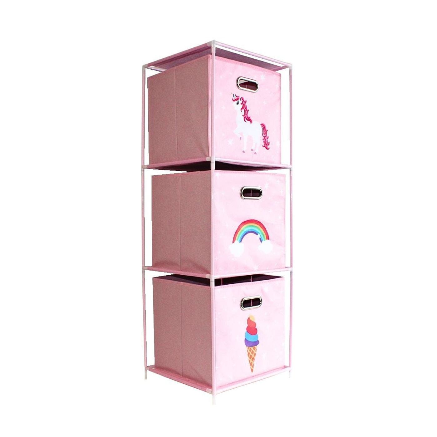Dulap modular 3 rafturi și 3 cutii depozitare Unicorn - 4