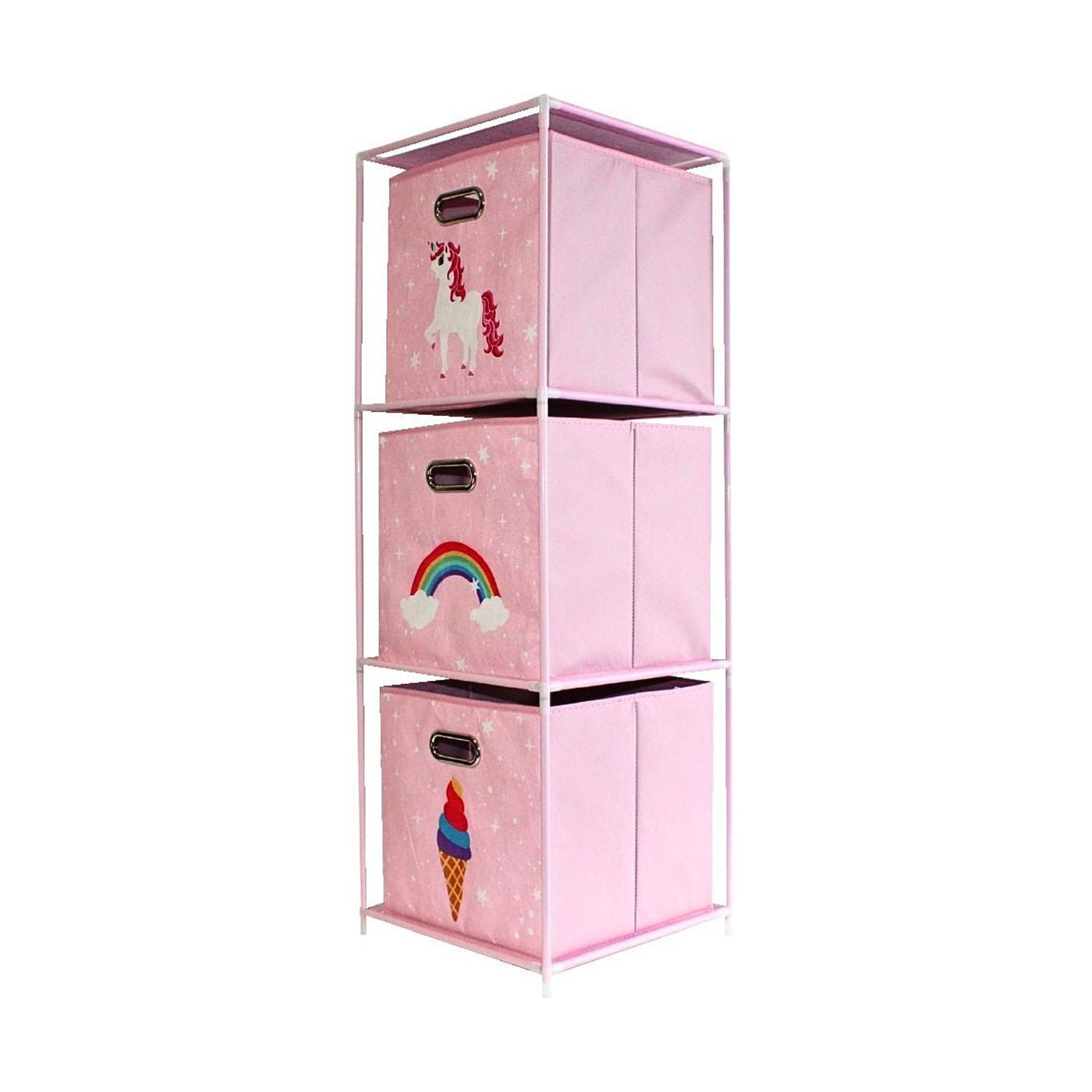 Dulap modular 3 rafturi și 3 cutii depozitare Unicorn - 5