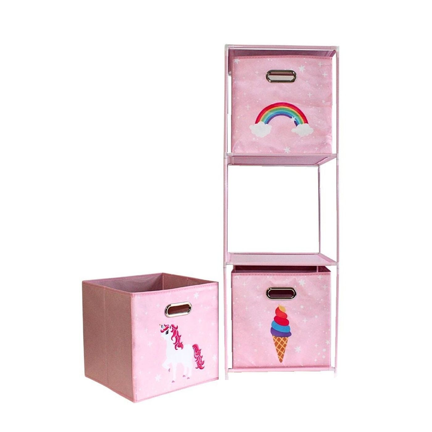 Dulap modular 3 rafturi și 3 cutii depozitare Unicorn - 6