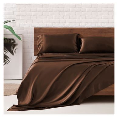 Kotonia Home Hotel ágynemű - 220x240 cm, 100% pamut, Damasc DeLux Szatén, Dak Chocolate