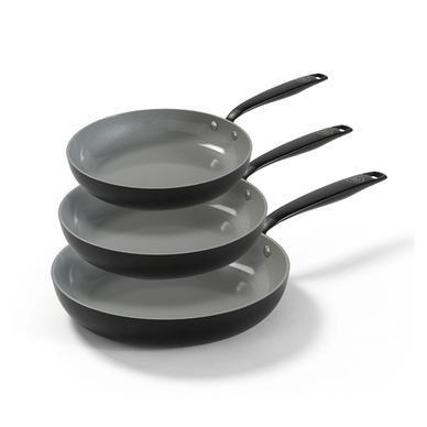 BE Living Set tava Essential Black 20-24-28 cm