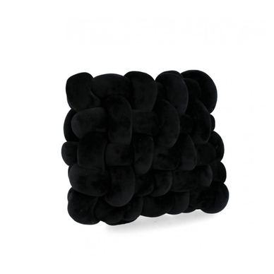 Set 2 perne decorative textil negru Entwine 30x30x10 cm