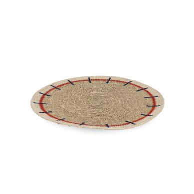 Podstavek za krožnik iz vodne hijacinte, pisan, 34x0,3 cm
