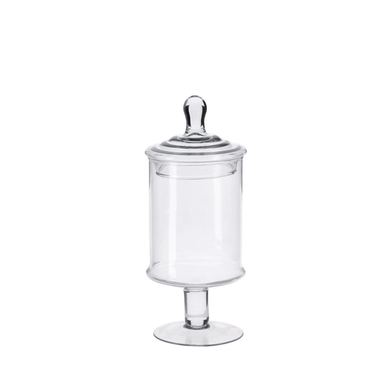 Стъклен буркан с краче и капак 12.5 x 30 см