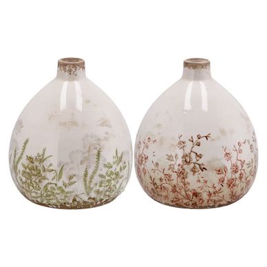 Set od 2 keramičke višenamjenske vaze za cvijeće 17 x 19,5 cm