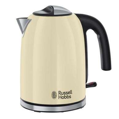 Електрическа кана Russell Hobbs Colours Plus Classic Cream 20415‑70, 2400W, 1.7 л, Бързо завиране, Скрит нагревател, 360° основа