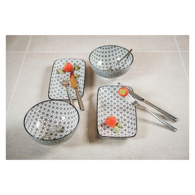 Retro star 4-delni komplet jedilnega pribora iz porcelana za 2 osebi