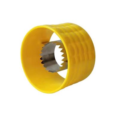 Ustensila pentru Curatare Porumb, Cyrax, Diametru 3.6 cm, din Plastic si Otel Inoxidabil, Galben