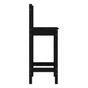 Scaune de bar, 2 buc., negru, 40x41,5x112 cm, lemn masiv pin thumbnail 4
