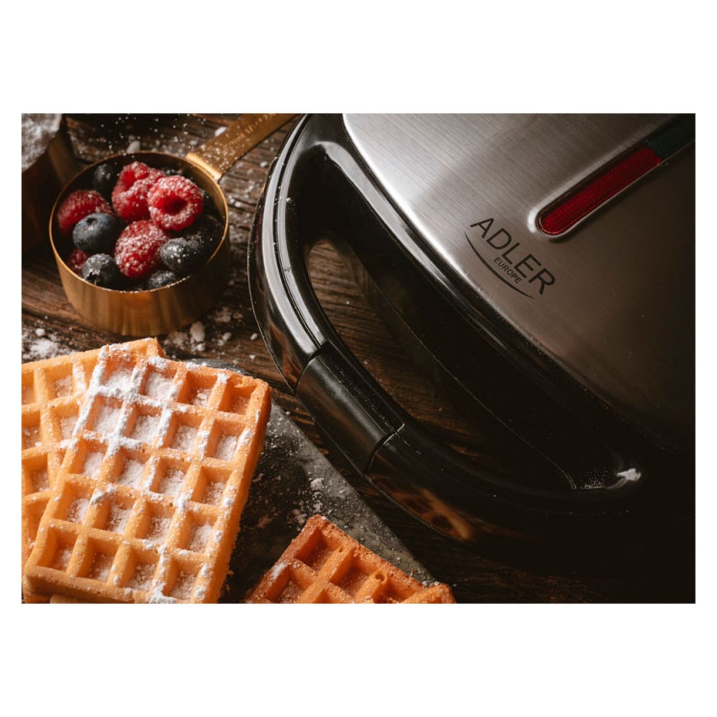 Adler AD 3040, 1200W, 5 tipuri de plăci, Acoperire antiaderentă, Negru/inox - 4