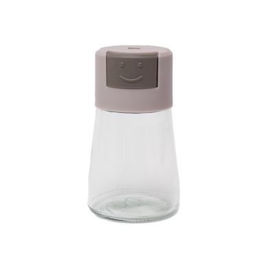 Dozator začina, Flippy, Staklo, 180 ml, Otporan na vlagu, 11,3 x 6,4 cm, Mjeri 5g, Bež