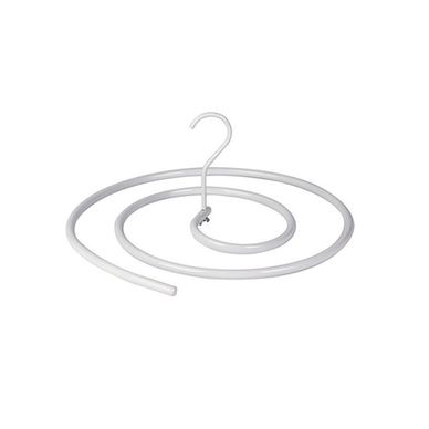 Spiralni sušilec oblačil, Flippy, 10 mm nerjaveče jeklo, odstranljiv, 40 x 43 x 18 cm, bela