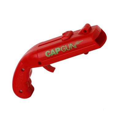 Odpirač za steklenice Flippy Pistol, ABS plastika, za kovinske zamaške, 13 x 6 x 3,7 cm, rdeč