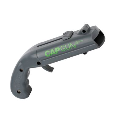 Odpiralnik za steklenice Flippy Pistol, ABS plastika, za kovinske zamaške, 13 x 6 x 3,7 cm, siv