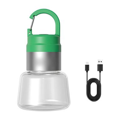 Φορητό Φωτιστικό, Flippy, Ταξίδι/Camping, Φόρτιση USB, IPX5, RGB LED, ABS, 300 mAh, 10 x 5.5 x 5.5 cm, Πράσινο
