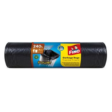 FINO Power Σακούλες Απορριμμάτων, LDPE, 240 L, 8 Τεμάχια/Ρολό