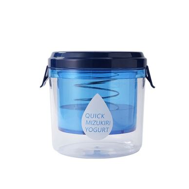 Kit Presa Pentru Branza, Flippy, Filtru de Iaurt, Strecuratoare de Iaurt Grecesc, Filtru de Lapte, 15x14x15 cm, Albastru