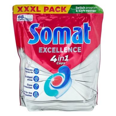 Tablete za pomivalni stroj, SOMAT, 4 v 1 Excellence, Komplet 88 kosov