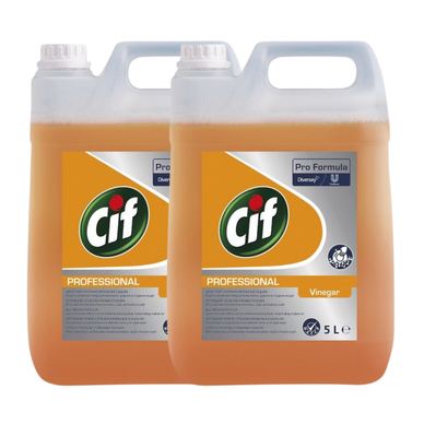 CIF Professional Heavy Duty Vinegar Pack – Univerzalno sredstvo za pomivanje posode z vinskim kisom 2×5 L