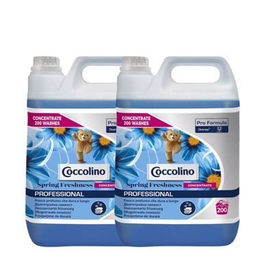 Coccolino Professional Spring Fresh Koncentrált Kiszerelés – Koncentrált Öblítő, 2×5 L