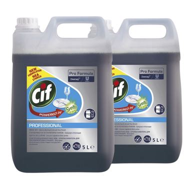 CIF Professional Sredstvo za izpiranje v paketu – Sredstvo za izpiranje za pomivalni stroj 2×5 L