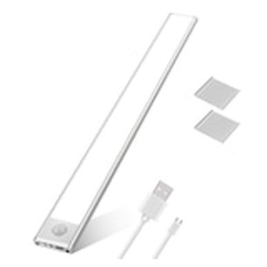 LED svetilka SLIM s senzorjem za zaznavanje gibanja, magnetnim nosilcem, močnimi LED diodami, brezžična, z baterijo, ki se polni
