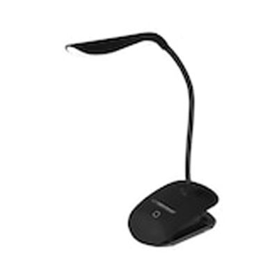 LED svetilka, model ELD103K, fleksibilna roka, dolžina 21 cm, dvojna napajalna možnost, kabel 110 cm, 4 x AAA baterije, črna bar