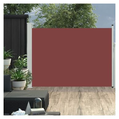Izvlačni bočni nadstrešek za teraso, rjav, 120 x 500 cm