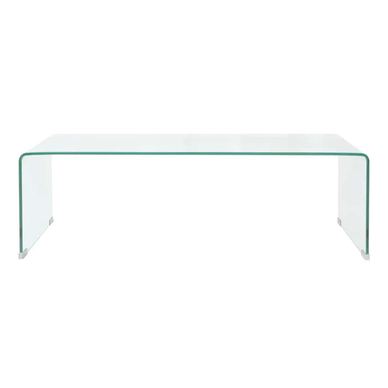 Stakleni stolić za kavu 98 x 45 x 30 cm, prozirni