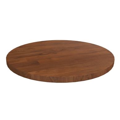 Blat de masă rotund maro închis Ø30x1,5cm lemn stejar tratat
