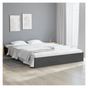 Posteljni okvir King Size 5FT, 150x200 cm, siv, masivni les thumbnail 1