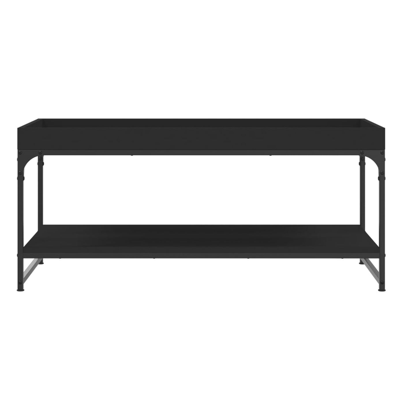 Stolić za kavu, crni, 100x49x45 cm, kompozitno drvo - 4