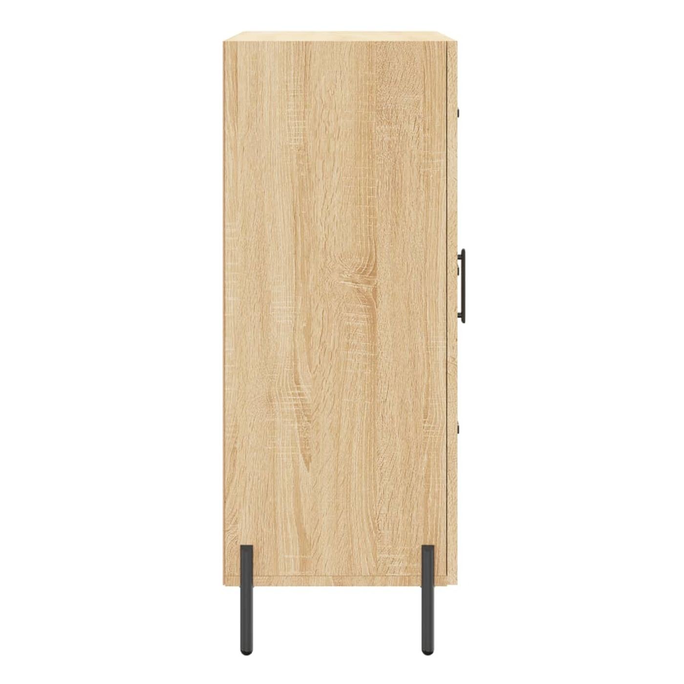 Komoda, hrast sonoma, 69,5x34x90 cm, kompozitno drvo - 26
